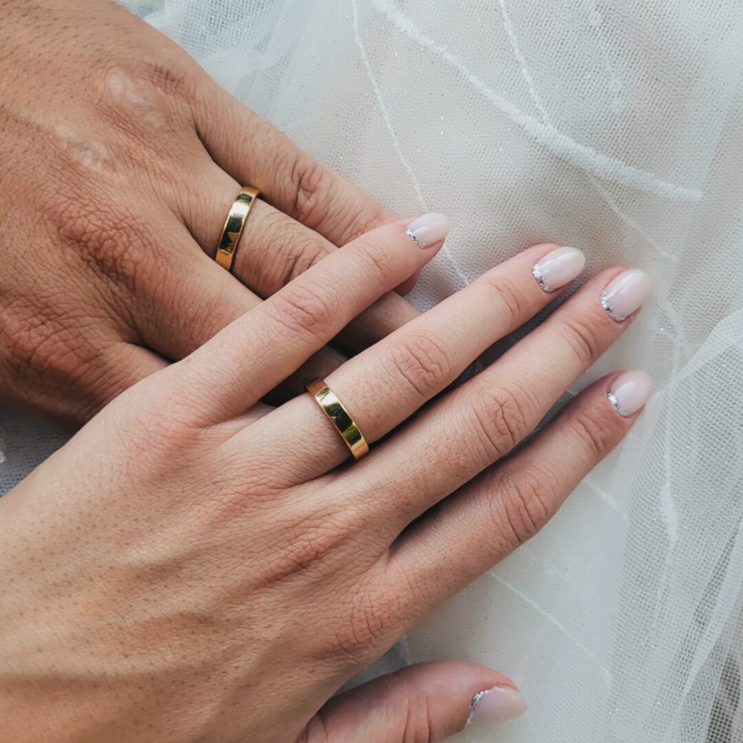 Fedina Oro Giallo Fede Oro Bianco Con Brillantini Fedi Oro Bianco