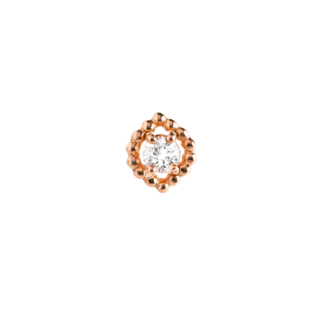 Arabesque oro rosa 18k 750 Fairmined diamanti da laboratorio fairmined 18k etico Fabera Jewelry orecchini