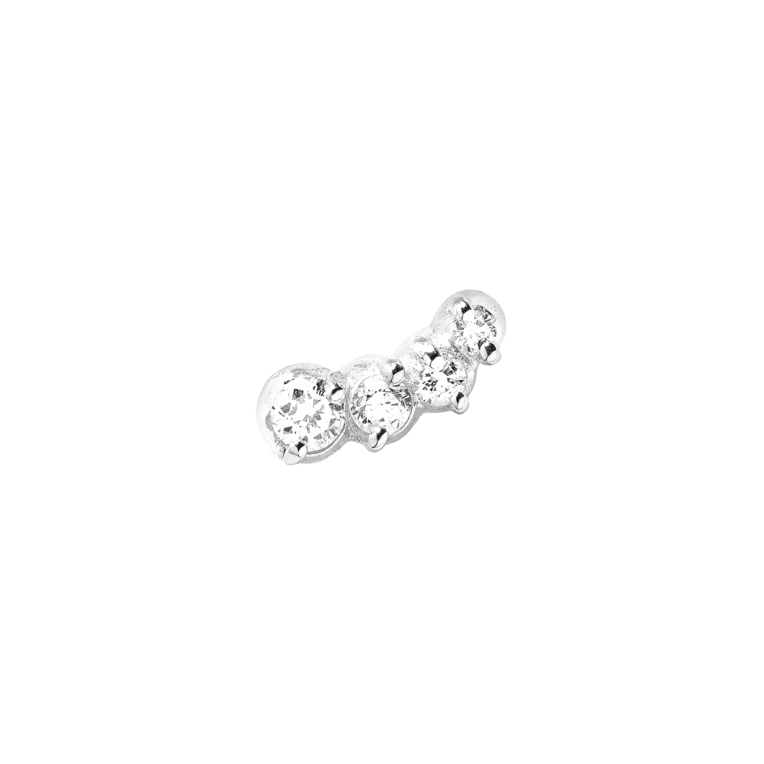 Audrey oro rosa 18k 750 Fairmined diamanti da laboratorio fairmined 18k etico Fabera Jewelry orecchini