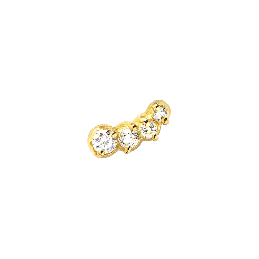 Audrey oro rosa 18k 750 Fairmined diamanti da laboratorio fairmined 18k etico Fabera Jewelry orecchini