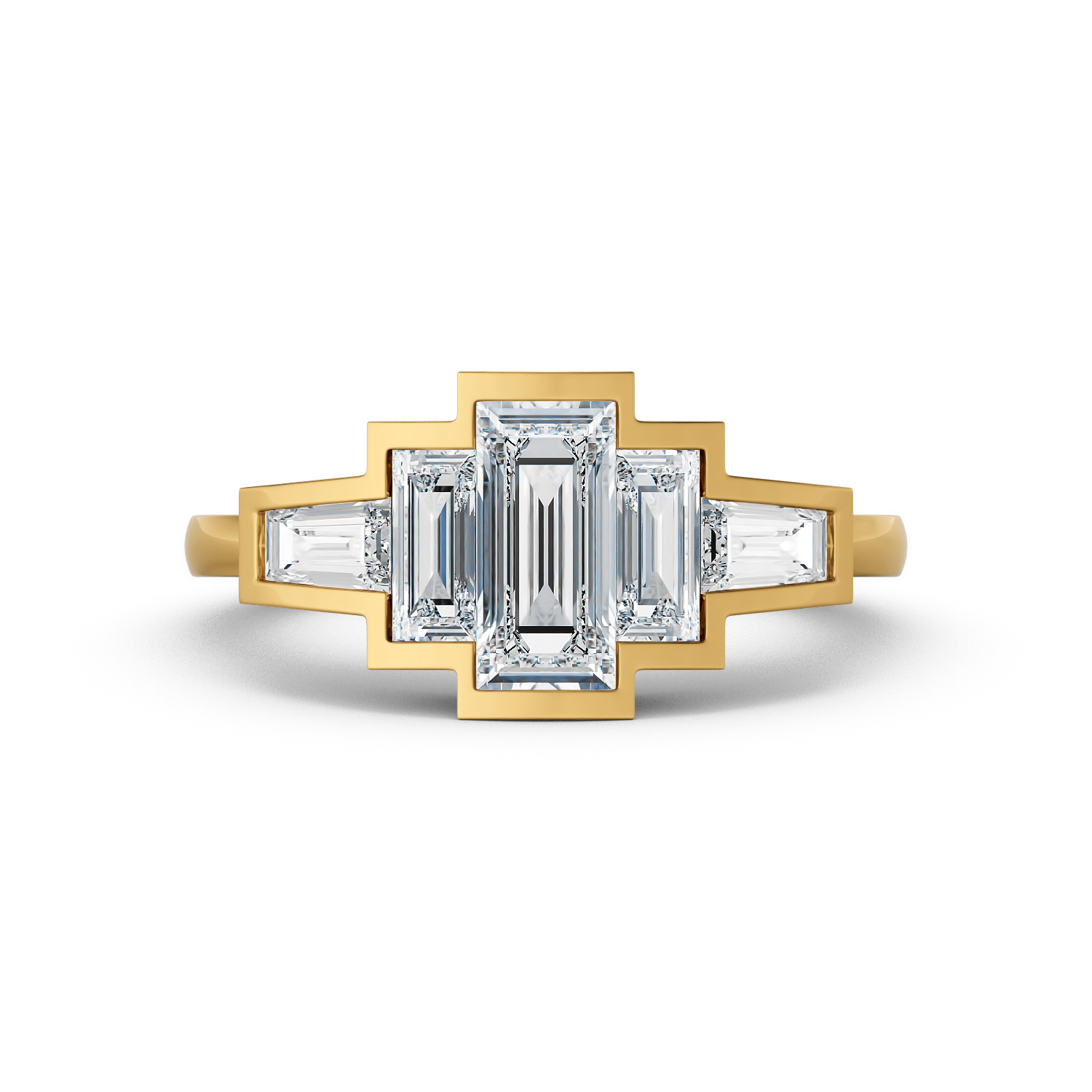 Anello di fidanzamento solitario Tamara oro giallo fairmined etico 18k 750 diamanti lab grown diamanti da laboratorio Fàbera Jewelry