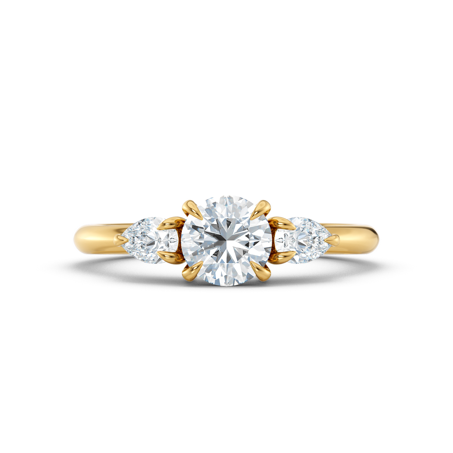 Anello di fidanzamento solitario Amelia oro fairmined etico 18k 750 diamanti lab grown diamanti da laboratorio Fàbera Jewelry