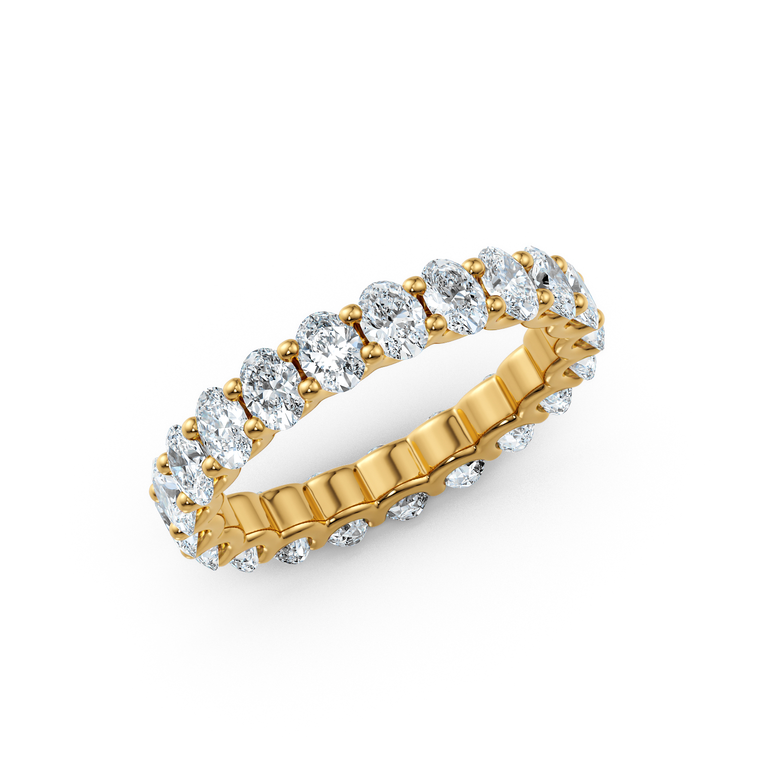 Anello di fidanzamento solitario Leona oro bianco fairmined etico 18k 750 diamanti lab grown diamanti da laboratorio Fàbera Jewelry