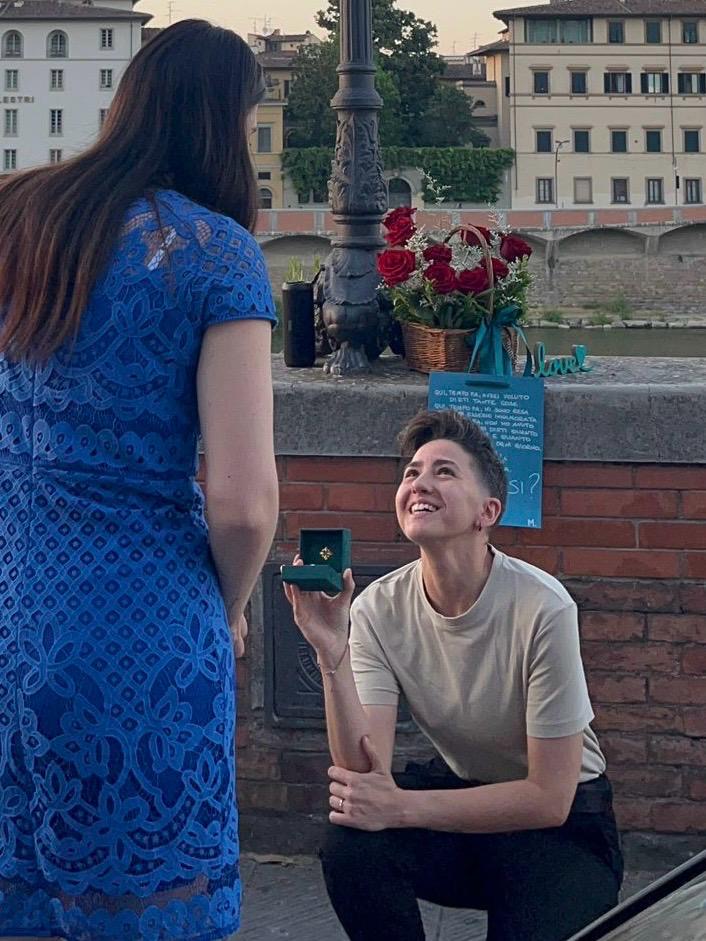 Marianna e Lucia_proposta di matrimonio a Firenze